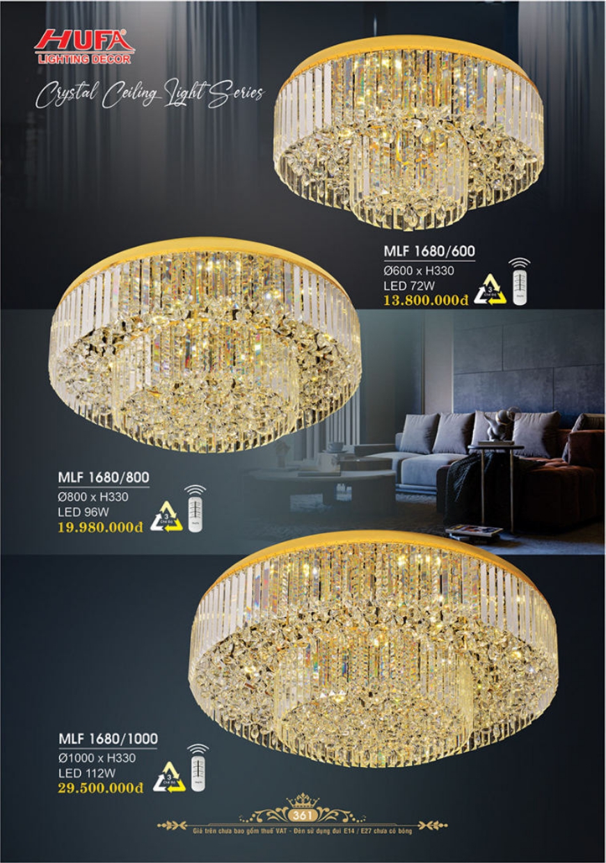 Bảng giá đèn trang trí HUFA